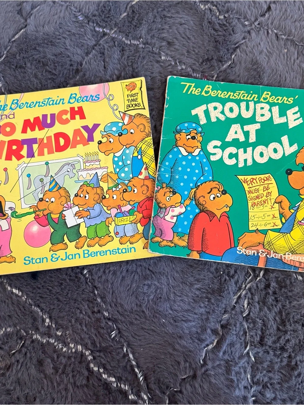 1980s The Berenstain Bears Book Pair Vintage Kid’s Paperback